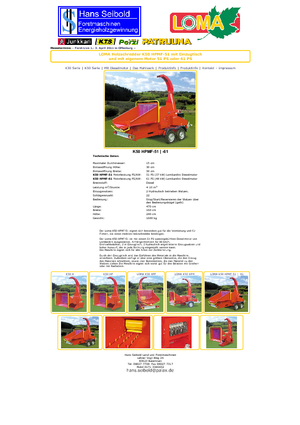 Holzhäcksler Loma K 50 HPMF 65