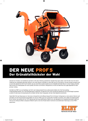 Holzhäcksler Eliet Prof 5 B