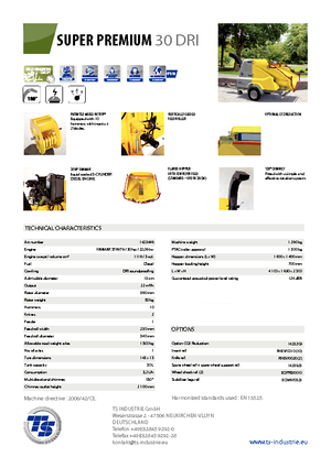 Holzhäcksler TS-Industrie Super Premium 30 DRI