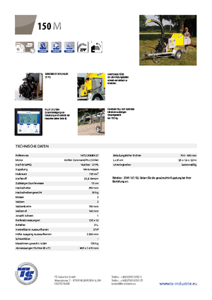 Holzhäcksler TS-Industrie TS 150 M