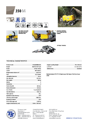 Holzhäcksler TS-Industrie TS 350 M