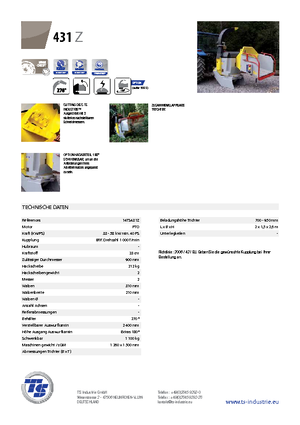 Holzhäcksler TS-Industrie TS 431 Z