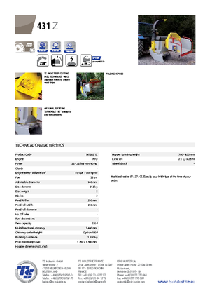 Holzhäcksler TS-Industrie TS 431 Z