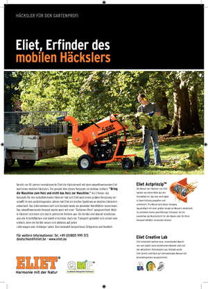 Holzhäcksler Eliet Ultra Prof