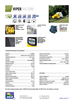 Holzhäcksler TS-Industrie Viper 50 DRI