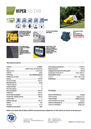 Holzhäcksler TS-Industrie Viper 50 DRI