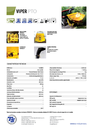 Holzhäcksler TS-Industrie Viper PTO