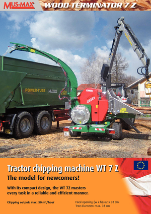 Holzhäcksler MUS-MAX Wood-Terminator 7 Z