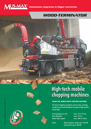Holzhäcksler MUS-MAX Wood-Terminator 7 LZ