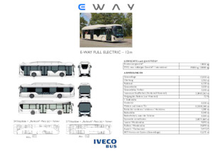 Stadt­busse Iveco E-way 12 m