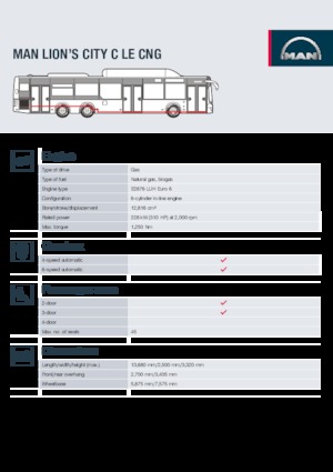 Stadt­busse MAN Lion’s City C LE