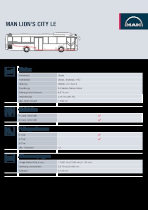 Stadt­busse MAN Lion’s City LE