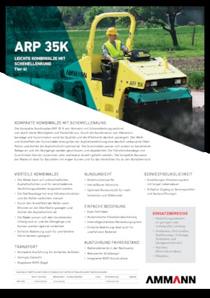 Kombiwalzen Ammann ARP 35 K
