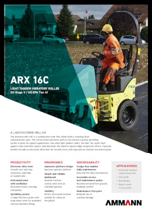 Kombiwalzen Ammann ARX 16 C T4f