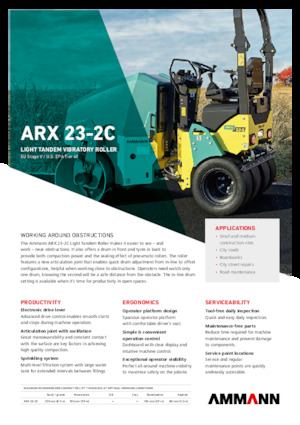 Kombiwalzen Ammann ARX 23-2C