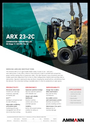 Kombiwalzen Ammann ARX 23-2C