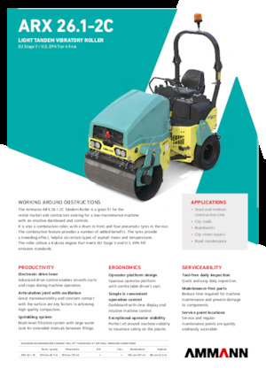 Kombiwalzen Ammann ARX 26.1-2C
