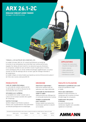 Kombiwalzen Ammann ARX 26.1-2C