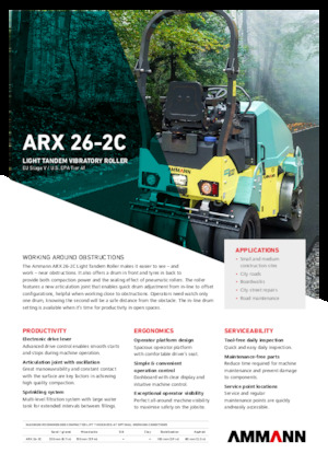 Kombiwalzen Ammann ARX 26-2C