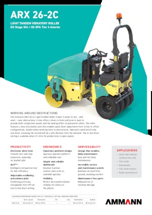 Kombiwalzen Ammann ARX 26-2C T4f