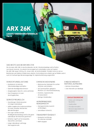 Kombiwalzen Ammann ARX 26 K