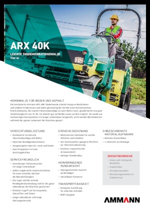 Kombiwalzen Ammann ARX 40 K