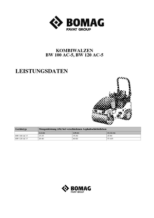 Kombiwalzen Bomag BW 120 AC-5