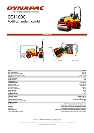 Kombiwalzen Dynapac CC 1100 C 
