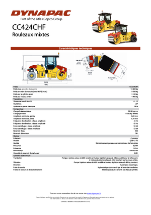 Kombiwalzen Dynapac CC 424 C HF