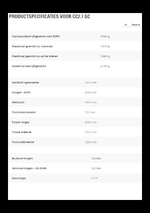 Kombiwalzen Caterpillar CC2.7GC