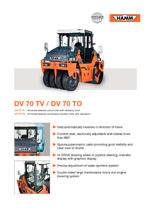 Kombiwalzen Hamm DV 70 TV