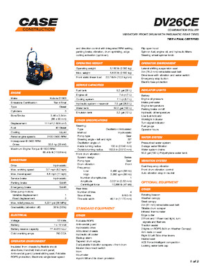 Kombiwalzen Case DV26CE