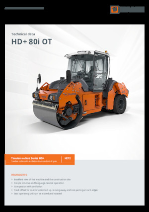 Kombiwalzen Hamm HD+ 80i OT