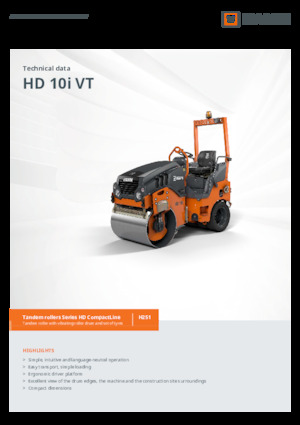 Kombiwalzen Hamm HD 10i VT
