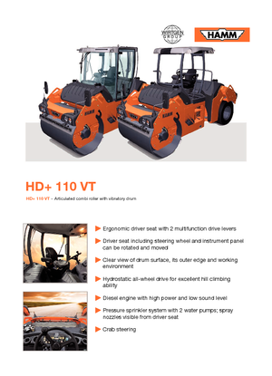 Kombiwalzen Hamm HD+ 110 VT