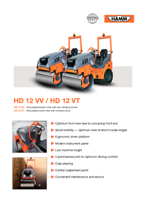 Kombiwalzen Hamm HD 12 VT