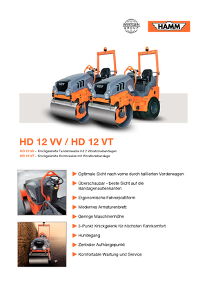 Kombiwalzen Hamm HD 12 VT