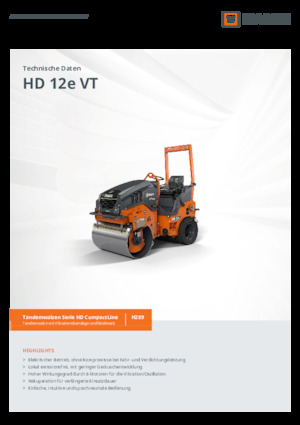 Kombiwalzen Hamm HD 12e VT