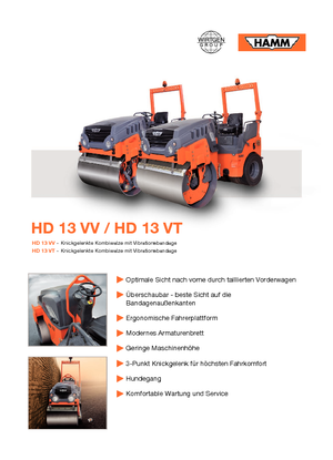 Kombiwalzen Hamm HD 13 VT