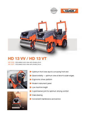 Kombiwalzen Hamm HD 13 VT