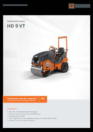 Kombiwalzen Hamm HD 9 VT