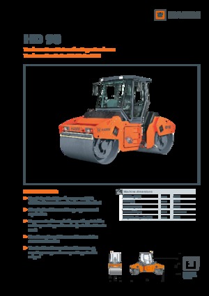 Tandem-Vibrowalzen Hamm HD 90