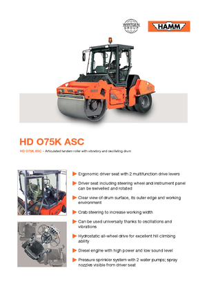 Kombiwalzen Hamm HDO 75 K ASC