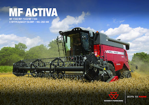 Mähdrescher Massey Ferguson Activa 7343-MCS