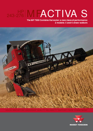Mähdrescher Massey Ferguson Activa 7347 S
