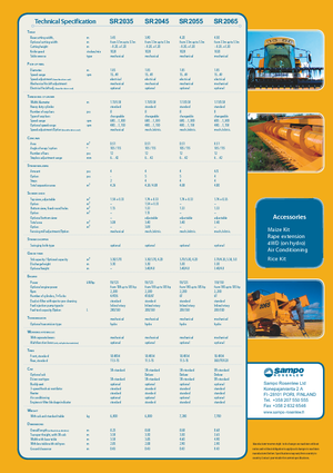 Mähdrescher Sampo Rosenlew SR 2065 Spezial