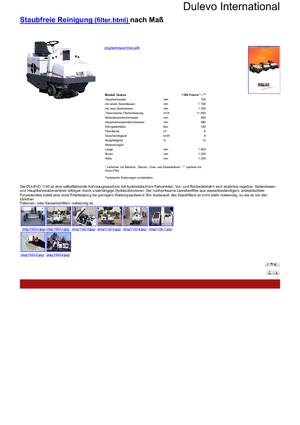 Kompaktkehrmaschinen Dulevo Dulevo 1100 Futura DL