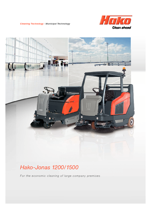 Kompaktkehrmaschinen Hako Jonas 1500 E