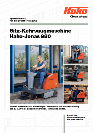 Kompaktkehrmaschinen Hako Jonas 980 VH