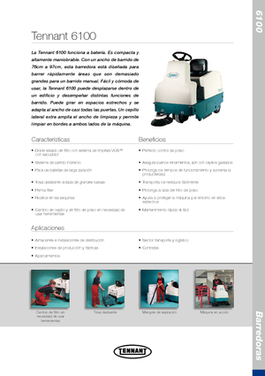 Kompaktkehrmaschinen Tennant Tennant 6100